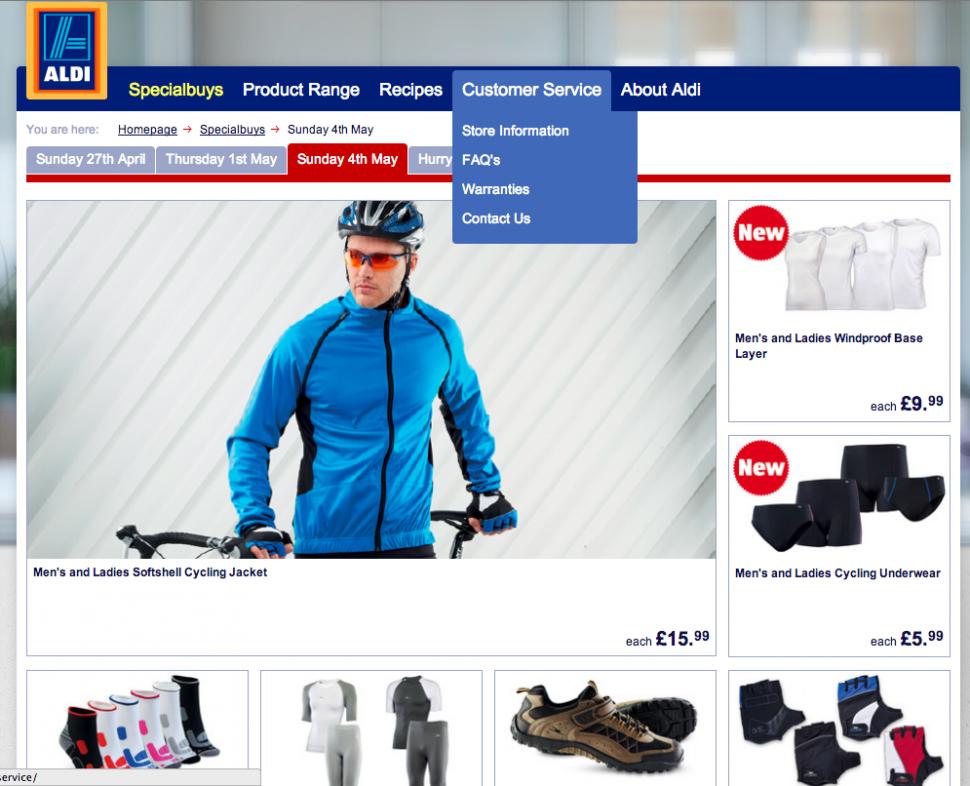 Aldi cycling outlet